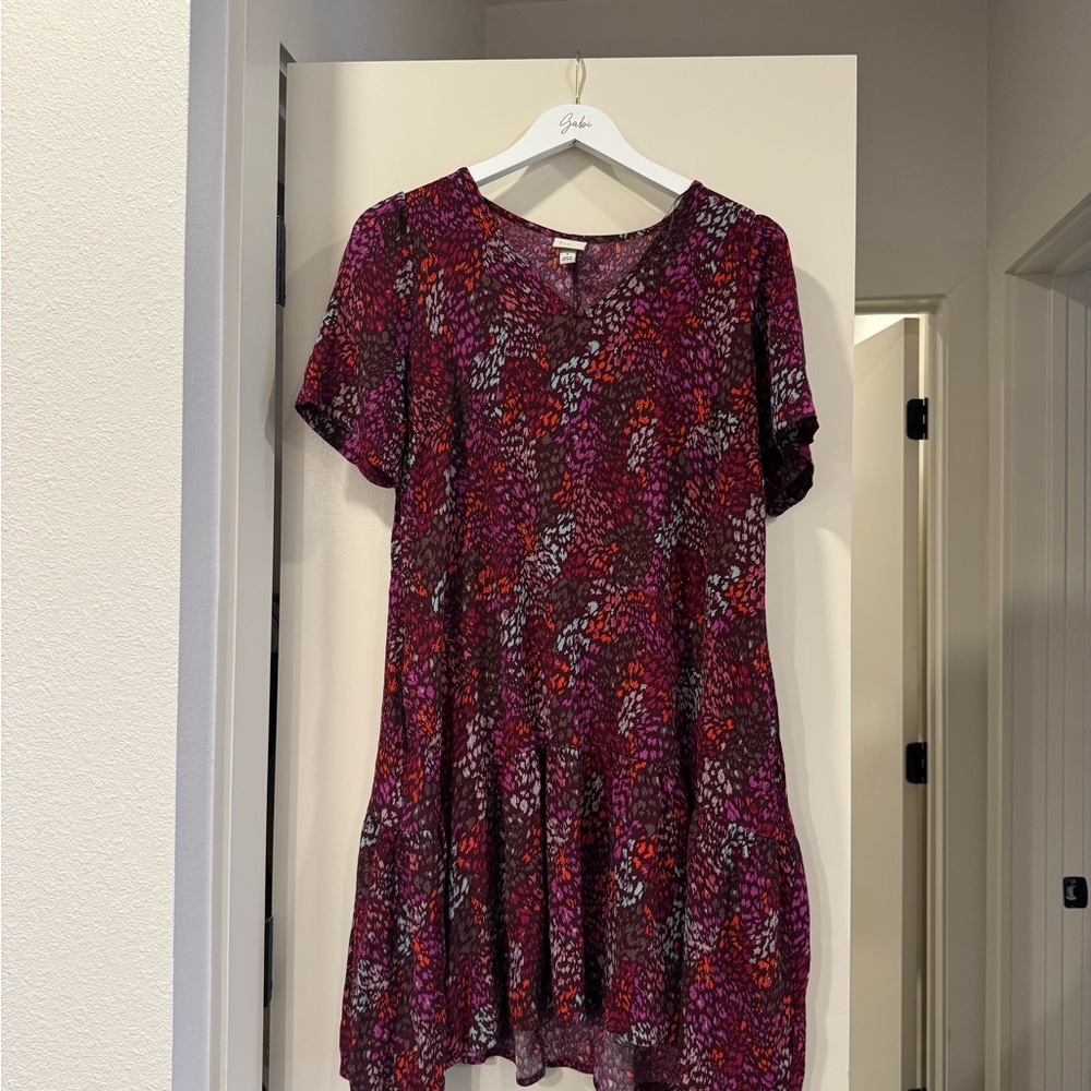 Multicolor Patterned Dress